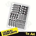 Alpine uzlīmju komplekts 1x A4 Alpine uzlīmju komplekts 1x A4