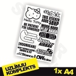 Uzlīmju komplekts Nr. 10 1x A4 Uzlīmju komplekts Nr. 10 1x A4