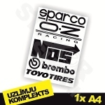 Logo Nr. 1 uzlīmju komplekts 1x A4 Logo Nr. 1 uzlīmju komplekts 1x A4