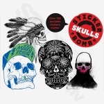 Stickerbomb Skulls Stickerbomb Skulls