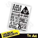 Uzlīmju komplekts Nr. 21 1x A4 Uzlīmju komplekts Nr. 21 1x A4