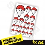Poketag uzlīmju komplekts 1x A4
