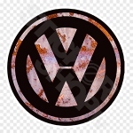 Rusty VW Logo