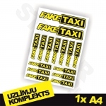 Fake Taxi uzlīmju komplekts 1x A4