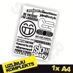 Uzlīmju komplekts Nr. 11 1x A4 Uzlīmju komplekts Nr. 11 1x A4