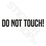 Do Not Touch