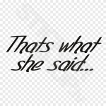 Thats What She Said