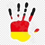 Germany Flag Hand