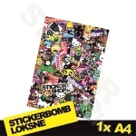 Stickerbomb Nr. 1 1x A4 Stickerbomb Nr. 1 1x A4