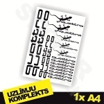 Quattro uzlīmju komplekts 1x A4 Quattro uzlīmju komplekts 1x A4