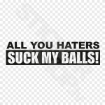 All You Haters Suck My Balls