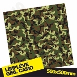 Līmplēve Girl Camo Nr.1 500x500 Līmplēve Girl Camo Nr.1 500x500