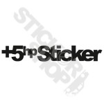 + 5 HP Sticker