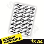 AK47 uzlīmju komplekts 1x A4 AK47 uzlīmju komplekts 1x A4