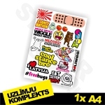 Uzlīmju komplekts Nr. 1 1x A4