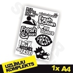 Uzlīmju komplekts Nr. 19 1x A4 Uzlīmju komplekts Nr. 19 1x A4