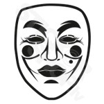 Fawkes Girl Mask Full