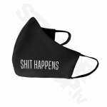 Shit Happens Sejas Maska Melna